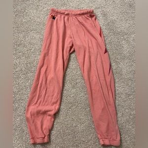 Aviator nation peach Lightning bolt sweatpants size small